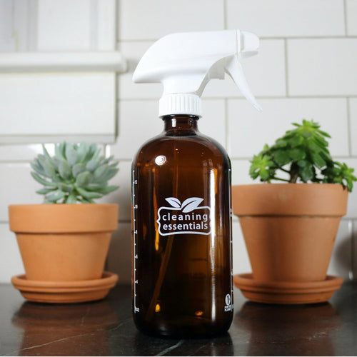 Amber Glass Cleaning Essentials Bottle - Dubettr